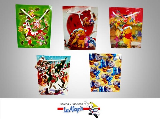[7951] BOLSA DE REGALO 15.5X12 DE NAVIDAD MARCA S/M
