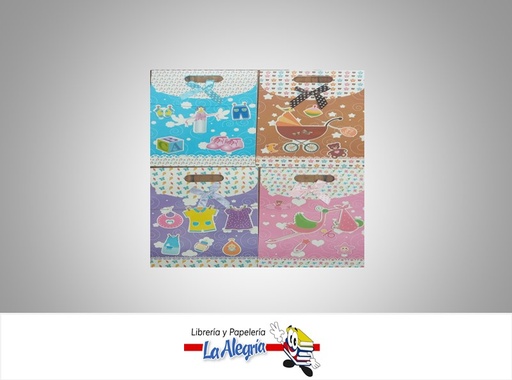 [705578916509] BOLSA DE REGALO PARA BABY SHOWER 19X27CM MARCA S/M