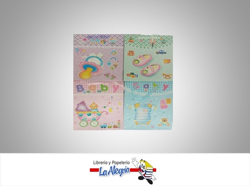 [6901049007248] BOLSA DE REGALO BEBE 18X22CM MARCA S/M