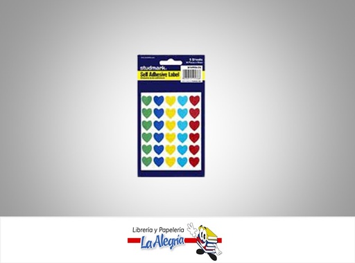 [7453015125368] CALCOMANIA CORAZON STPRS25 PAQUETE DE 150 UND MARCA STUDMARK