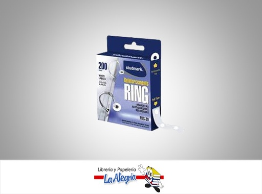 [7453015136876] ANILLO DE REFUERZO STPRS39; 1/4"-9/16" BLANCO CAJA 200 UND MARCA STUDMARK