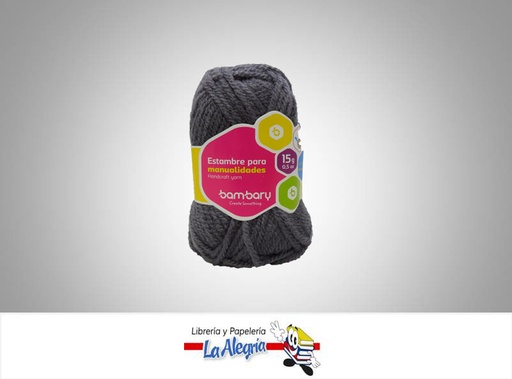 [7453086101049] ESTAMBRE ESCOLAR 15GR GRIS PLOMO UND MARCA BAMBARY   