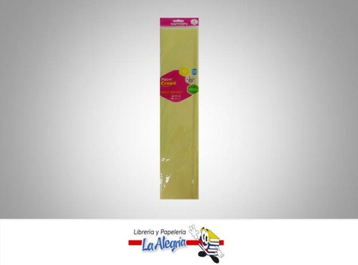 [7453086106877] PAPEL CREP/ 50X200CM AMARILLO CLARO UND MARCA BAMBARY   