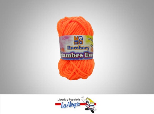 [7591018052462] ESTAMBRE ESCOLAR 12GR NARANJA UND MARCA BAMBARY   