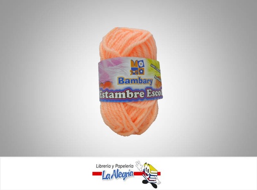 [7591018052486] ESTAMBRE ESCOLAR 12GR MELON CLARO UND MARCA BAMBARY   