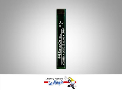 [7891360472629] MINA 0.5MM HB PAQ12 PZA MARCA FABER CASTELL