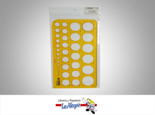 [17592302081332] PLANTILLA DE CIRCULOS 1MM A 36MM PC100 MARCA ITECA   