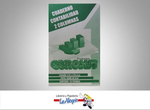 [010401] CUADERNO DE CONTABILIDAD 2 COL 16 PAG MARCA DELTA   