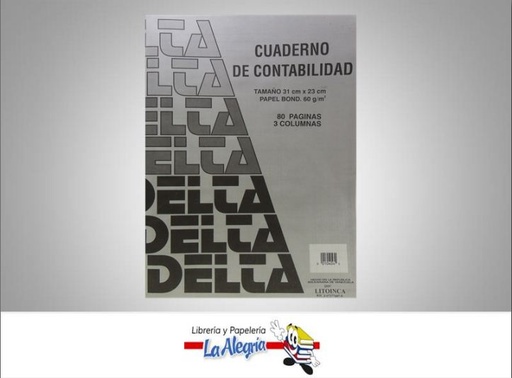 [010404] CUADERNO DE CONTABILIDAD 3 COL 80 PAG MARCA LITOINCA   