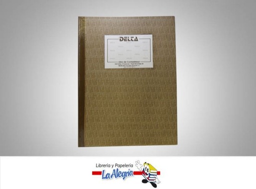 [010456] LIBRO DE CONTABILIDAD 2 COL 100 FOLIOS MARCA DELTA   