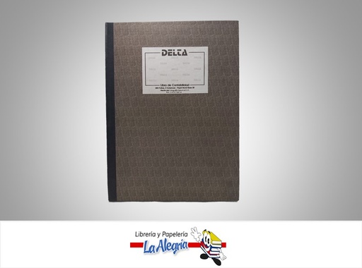 [010457] LIBRO DE CONTABILIDAD 2 COLUMNAS 200 FOLIOS MARCA DELTA