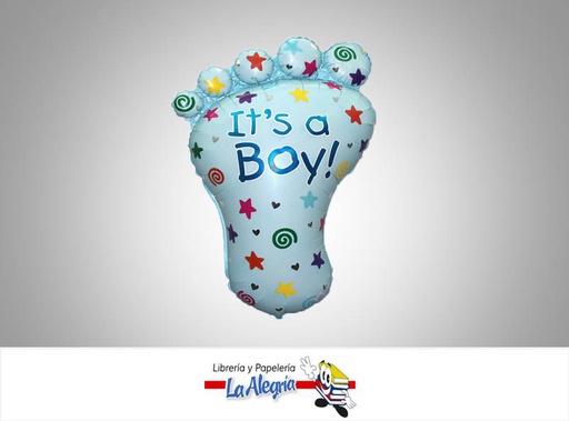 [026635076883] GLOBO FOIL 32 PIE ITS A BOY AZUL UND MARCA ANAGRAM   