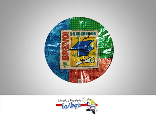 [026635121224] GLOBO FOIL 18 BRAVO MARCA ANAGRAM   
