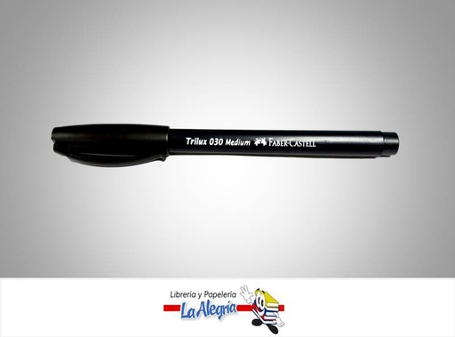 [030] BOLIGRAFO TRILUX 030 MEDIO NEGRO UND MARCA FABER CASTELL   