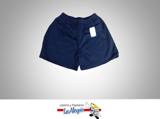 [04409218518] SHORT ESCOLAR T/18 AZUL UNIDAD MARCA BAMBINO   