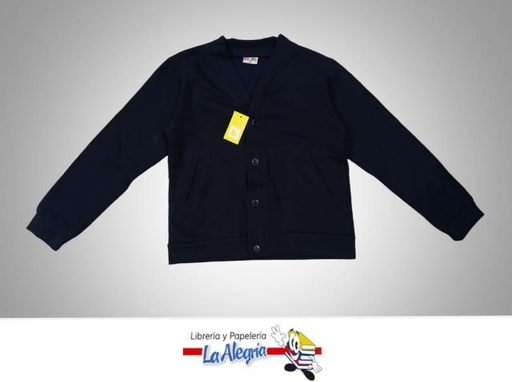 [04412138104] CHAQUETA ESCOLAR T/04 AZUL MARINO UNI MARCA BAMBINO   