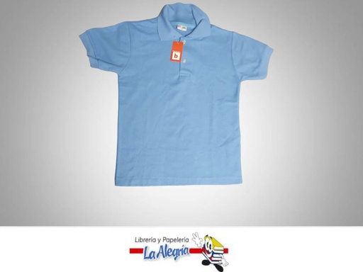 [04417461610] CHEMISE ESCOLAR T/10 AZUL UNIDAD MARCA BAMBINO   