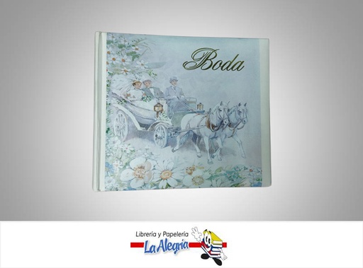 [045228] ALBUM FOTO 29,5X30CM BODA BLANCO UND       