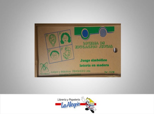 [05258] JUEGO MADERA LOTERIA DE EDUCCION SEXUAL MARCA PIONEROS   