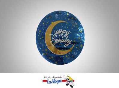 [06392] GLOBO FOIL 10 HAPPY BIRTHDAY UND MARCA ANAGRAM   
