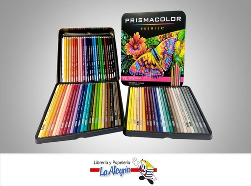 [070735035998] LAPICES DE COLORES CAJA DE METAL PREMIER 72 COLORES MARCA PRISMACOLOR