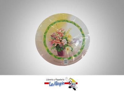 [071444326186] GLOBO FOIL 18 HAPPY BIRTHDAY FLORES UND MARCA QUALATEX   