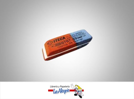 [072280] BORRADOR BISELADO ROJO Y AZUL 5,6X2,8 CM MARCA ITECA   