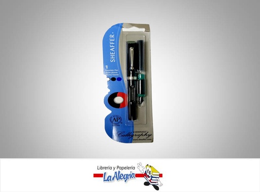 [074040734027] PLUMA FUENTE PUNTA GRUESA 1.8MM NEGRO AZUL MARCA SHEAFFER