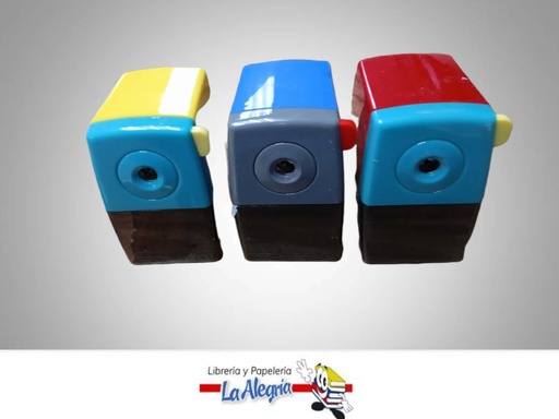 [07592302006529] SACAPUNTA MANUAL DE ESCRITORIO 3 COLORES MARCA ITECA   