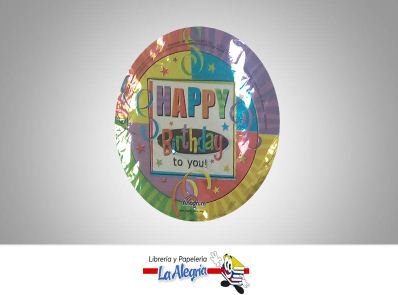 [07675] GLOBO FOIL 5 HAPPY BIRTHDAY TO YOU UND MARCA ANAGRAM   