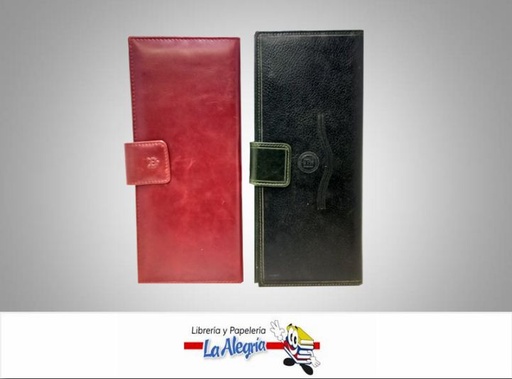 [080235] PORTACHEQUERA DE CUERO P/DAMA MARCA JULIAR STYLE   