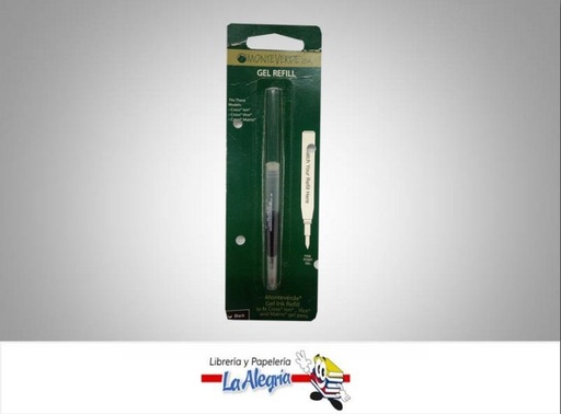 [080333840214] REPUESTO CROSS GEL REFILL ION NEGRO MARCA MONTEVERDE   