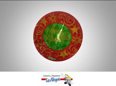 [08079] GLOBO FOIL 10 MERRY CHRISTMAS UND MARCA ANAGRAM   