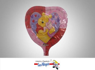 [08132] GLOBO FOIL 10 WINNIE POOH UND MARCA ANAGRAM   