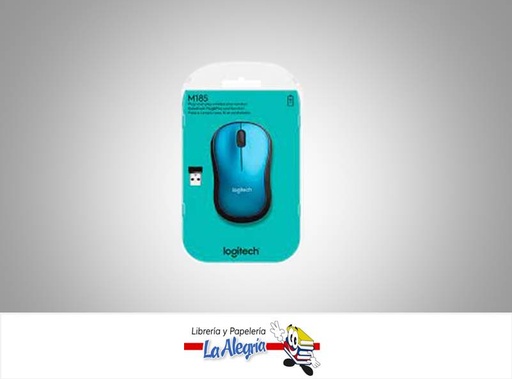 [097855094285] MOUSE INALAMBRICO M185 AZUL MARCA LOGITECH   