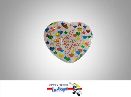 [098111575180] GLOBO FOIL 18 I LOVE YOU MARCA FIB   