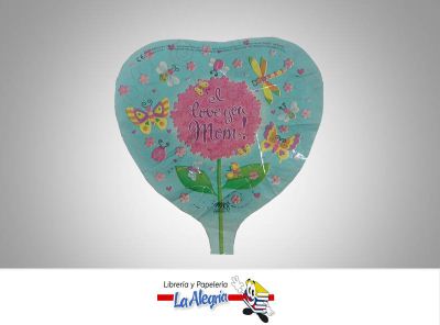 [09845] GLOBO FOIL 10 I LOVE YOU MON UND MARCA MD   