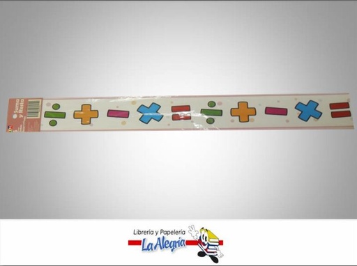 [100119178191] CINTA DECORATIVA P/BORDE MATEMATICA 5UND MARCA PAPEL ETC   
