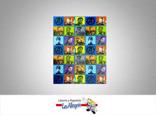 [1011400] PAPEL DE REGALO 48X68 CM AVENGERS UND MARCA PRIMAVERA   