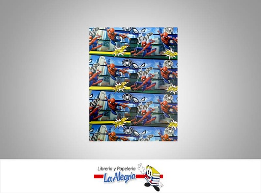 [1011401] PAPEL DE REGALO 48X68 CM SPIDERMAN2 UND MARCA PRIMAVERA   