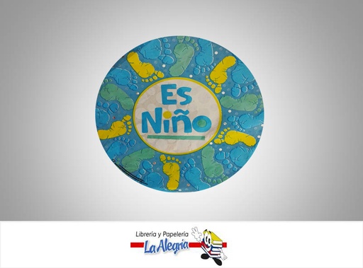 [10842] GLOBO FOIL 10 ES NINO AZULAMARILLO UND MARCA ANAGRAM   