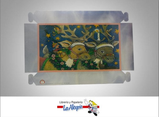 [10900253] CAJA DE REGALO ARMABLE36X21X55 D/NAVIDAD MARCA KUCHIS   