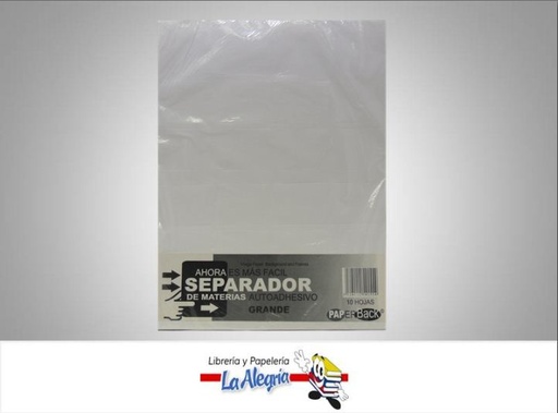 [1124112541554] ETIQUETA AUTOADHESIVO 5X4CM 10H CARTA MARCA PAPER BACK   
