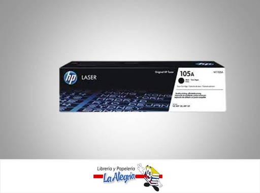 [193424172696] CARTUCHO HP ORIGINAL TONER 105A NEGRO MARCA HP   