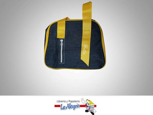 [20300073A] LONCHERA TERMICA 18X22X12CM AZUL/AMARILLA MARCA S/M