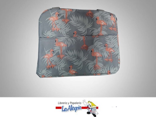 [20300099GC] LONCHERA TERMICA 18X22X12CM FLAMINGO GRI MARCA S/M   