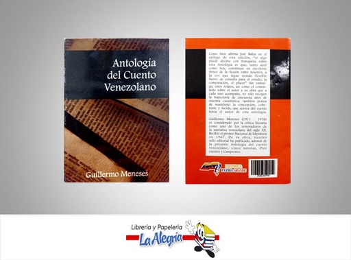 [268656442] ANTOLOGIA DEL CUENTO VENEZOLANO TEMATICA CUENTOS AUTOR MENESES, GUILLERMO