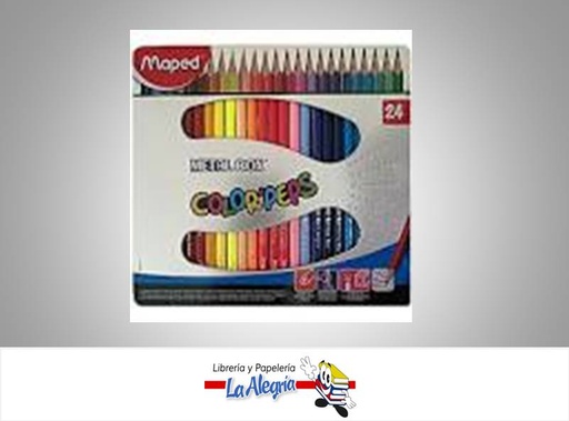 [3154148320166] LAPICES DE COLORES 24 COL MARCA MAPED   