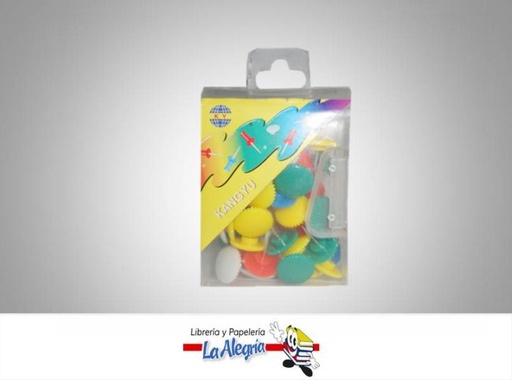 [3464656416139] CHINCHE PARA MAPA COLORES SURTIDOS 50 UND MARCA KANGYU