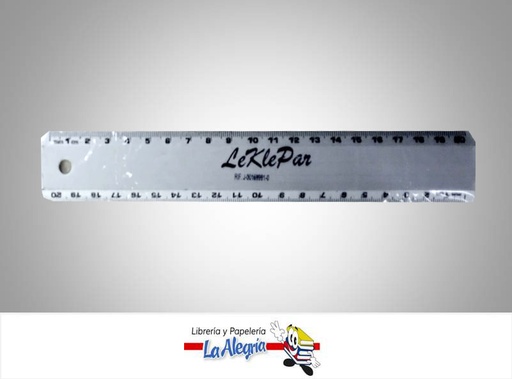 [4004764110001] REGLA ALUMINIO 20CM UND MARCA LEKLEPAR   